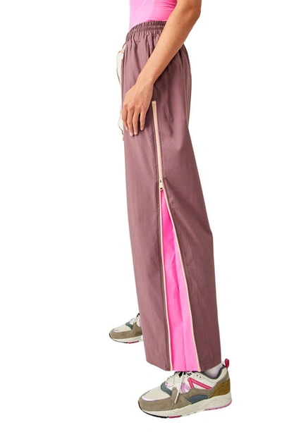 Shop Fp Movement Prime Time Track Pants In Purple Mountain