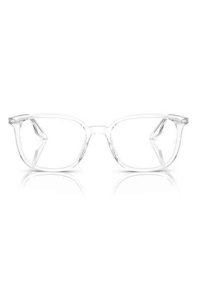 Shop Ray Ban 54mm Square Optical Glasses In Transparent