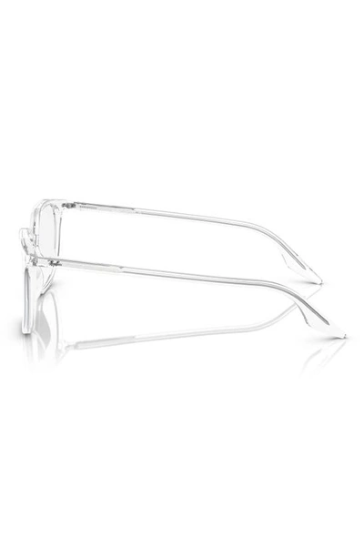 Ray Ban 54mm Square Optical Glasses In Transparent