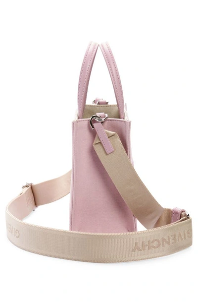 Shop Givenchy Mini G-tote Canvas Tote In Old Pink
