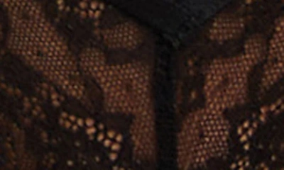 Hunkemoller Isabelle Lace Thong In Black In Caviar