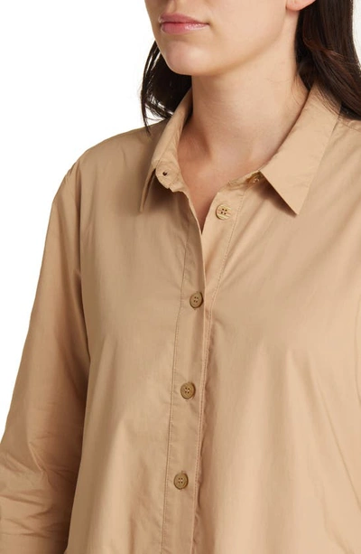 Masai Copenhagen Cotton Shirtdress In Tannin