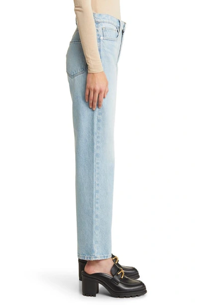 Shop Frame Le Jane Ankle Wide Leg Jeans In Calm Waters