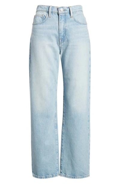 Shop Frame Le Jane Ankle Wide Leg Jeans In Calm Waters