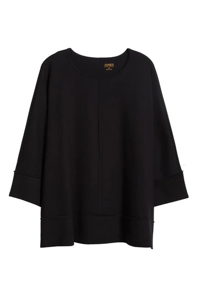 Jones New York Serenity Three Quarter Sleeve Knit Top In Jones Black