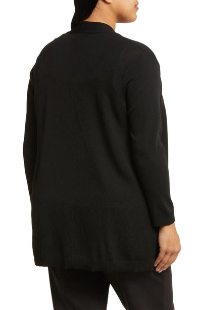 Jones New York Icon Open Front Sweater In Jones Black