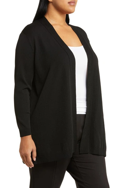 Jones New York Icon Open Front Sweater In Jones Black