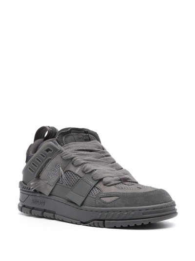 Shop Axel Arigato Area Patchwork Sneakers In Grey