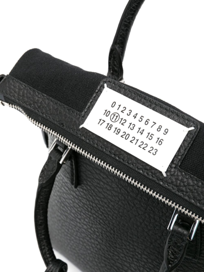 Shop Maison Margiela 5ac Classique Mini Leather Handbag In Black