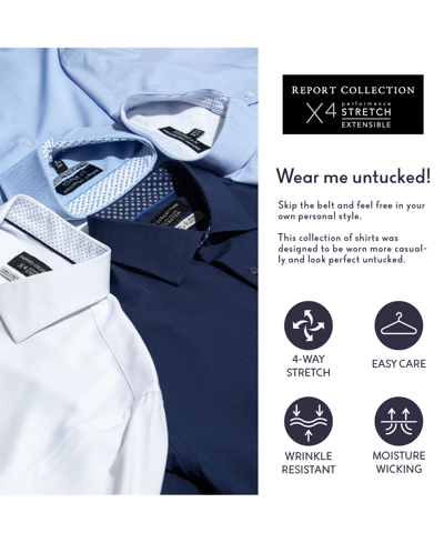 Report Collection Men's Slim-fit Check-print Shirt In Navy