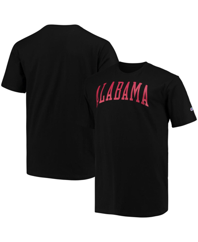 Shop Champion Men's  Black Alabama Crimson Tide Big And Tall Arch Team Logo T-shirt