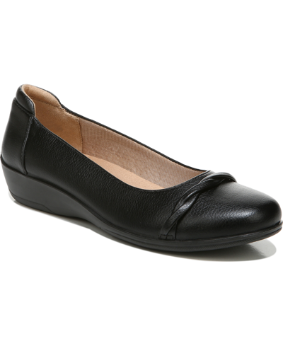 Shop Lifestride Impact Slip Ons In Black Faux Leather