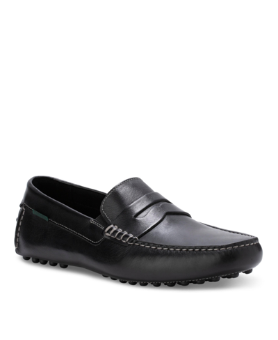 Shop Eastland Shoe Men's Henderson Leather Casual Driving Loafers In Black