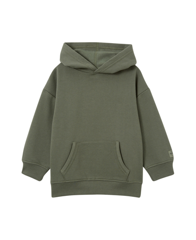 Shop Cotton On Toddler And Little Boys Marco Pullover Relaxed Fit Hoodie In Swag Green