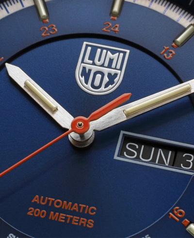 Shop Luminox Men's Swiss Automatic Atacama Field Blue Nylon Strap Watch 44mm In No Color