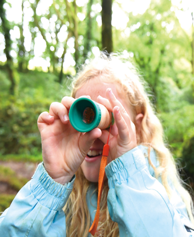 Hape Nature Fun- Green Adjustable Telescope In Multi