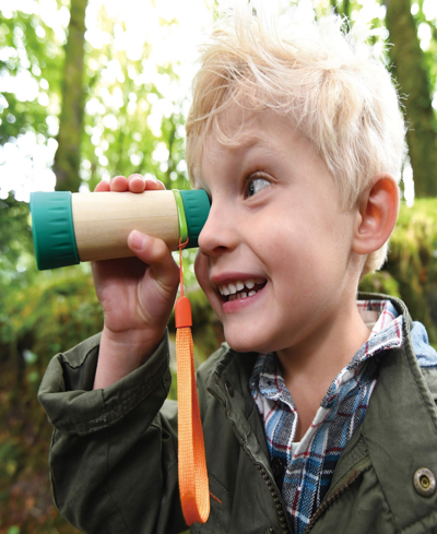Hape Nature Fun- Green Adjustable Telescope In Multi