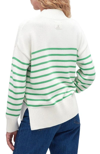 Shop Barbour Oakfield Sweater In Aran Stripe