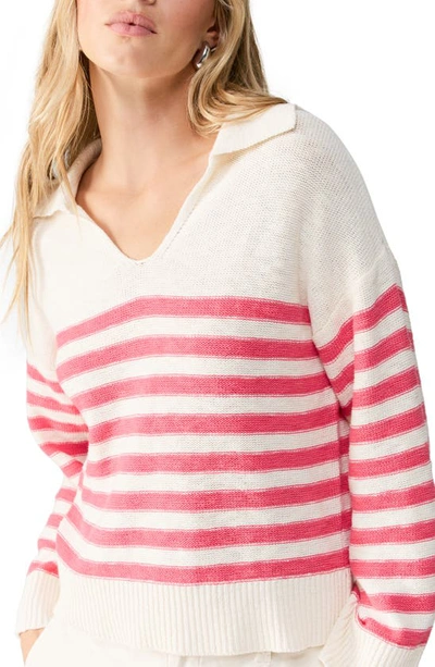 Sanctuary Perfect Timing Stripe Sweater In Flushed St
