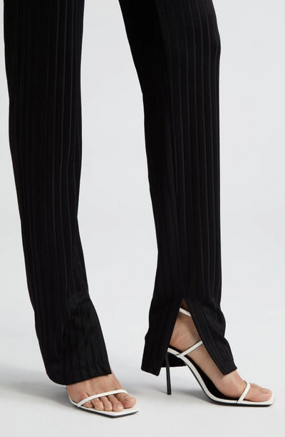 Bite Studios Split Hem Rib Pants In Black