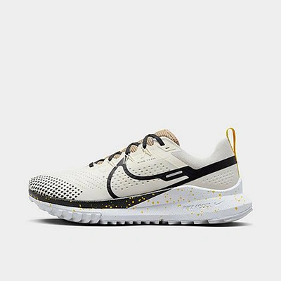 Shop Nike Men's Pegasus Trail 4 Running Shoes In Pale Ivory/khaki/white/black