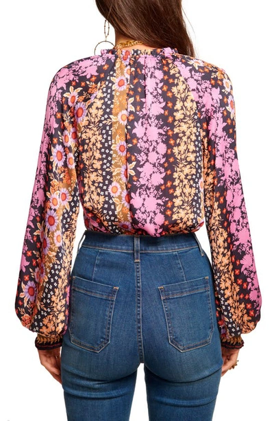 Shop Ramy Brook Demi Mixed Floral Top In Boho Multi