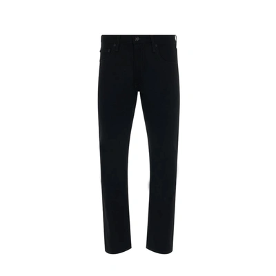 Shop Off-white Diagonal Tab N-arrow Slim Jeans In Black