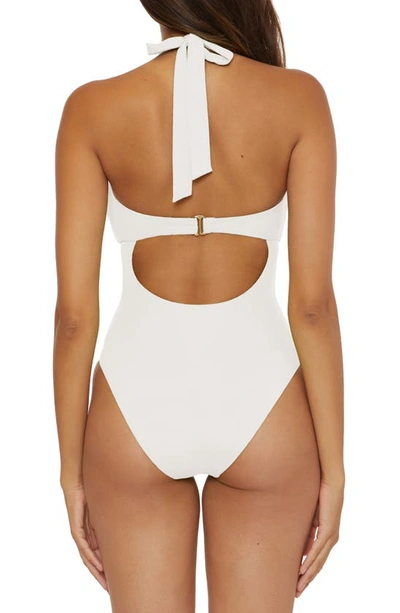 Shop Soluna Shell One-piece Swimsuit In White