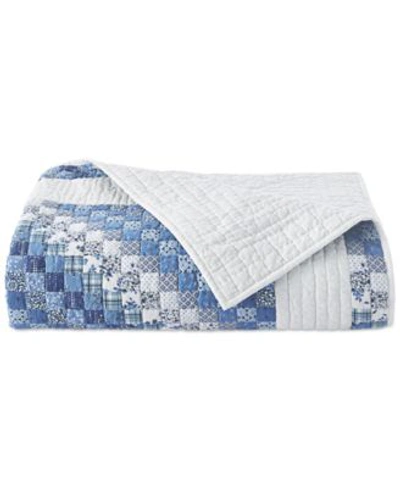 Shop Charter Club Trip Around The World Artisan Cotton Quilts Created For Macys In Blue