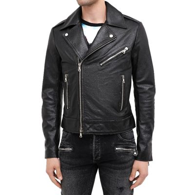 Shop Balmain Leather Jacket