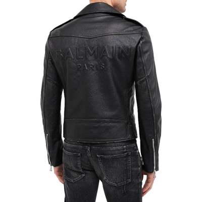 Shop Balmain Leather Jacket