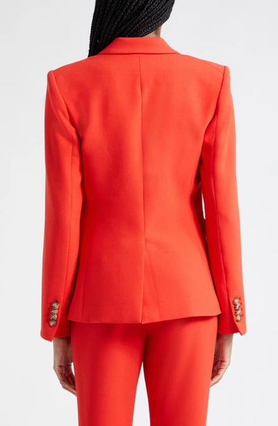 Shop Veronica Beard Cutaway Dickey Jacket In Flame