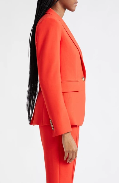 Veronica Beard Cut-away Dickey Jacket In Flame