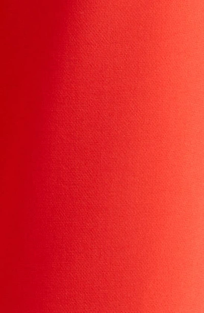 Veronica Beard Tani Straight Cropped Pintuck Pants In Flame