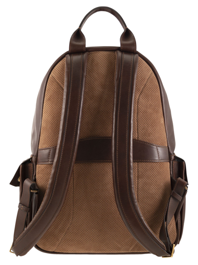 Shop Brunello Cucinelli Calfskin Backpack