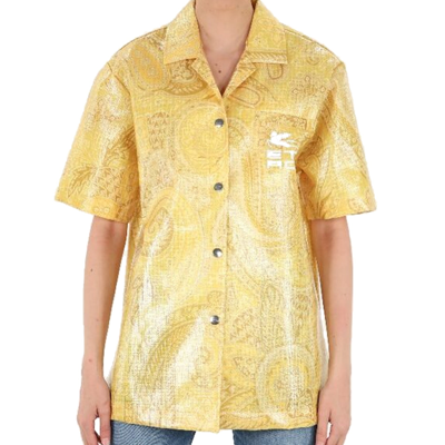 Shop Etro Nylon Printed Shirt