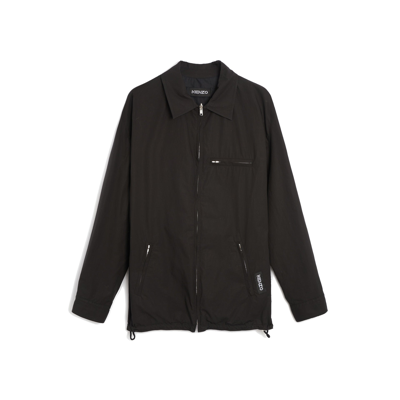 Kenzo Flame Print Reversible Jacket Men In Black