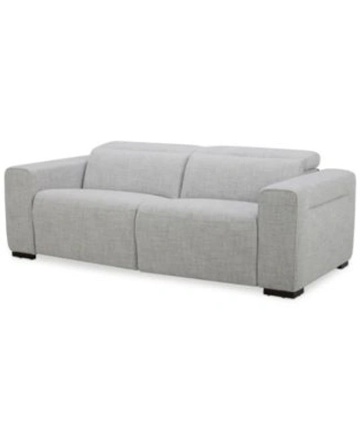 Macy's Orsha Fabric Zero Gravity Sofa Collection Created For Macys In Grey