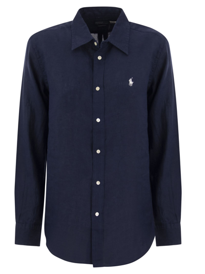 Shop Polo Ralph Lauren Linen Shirt