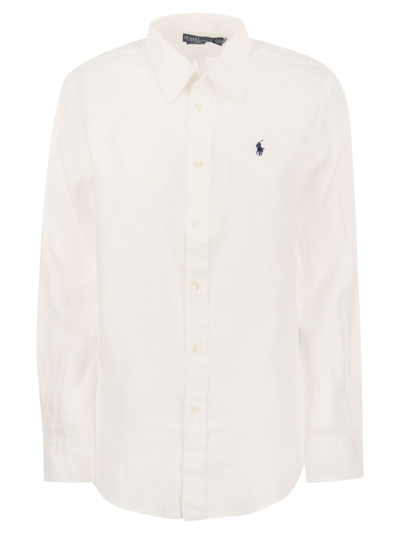 Shop Polo Ralph Lauren Linen Shirt
