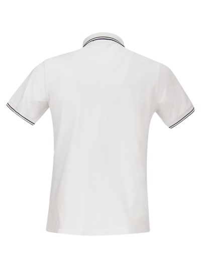 Shop Stone Island Slim Cotton Polo Shirt