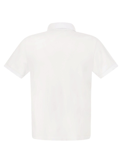 Shop Stone Island Slim Cotton Polo Shirt