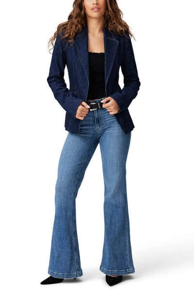 Shop Paige Genevieve High Waist Flare Jeans In Perspective