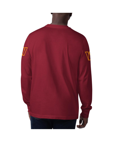 Shop Starter Men's  Burgundy Washington Commanders Clutch Hit Long Sleeve T-shirt