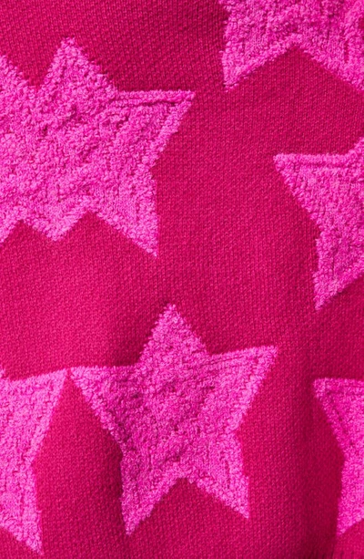 Shop Vici Collection Chasing The Stars Oversize Cardigan In Fuchsia