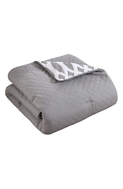 Shop Chic Dieren 8-piece Reversible Bedding Set In Grey