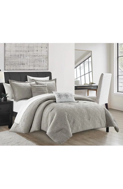 Shop Chic Alton 5-piece Down Alternative Comforter Set In Grey
