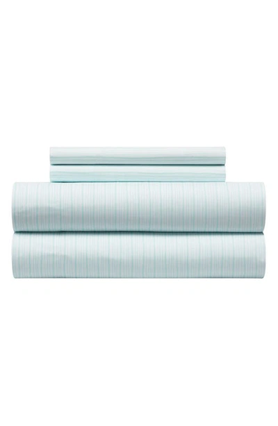 Shop Chic Carter Stripe 4-piece Sheet Set In Light Blue
