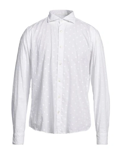 Shop Tintoria Mattei 954 Man Shirt White Size 15 ¾ Cotton