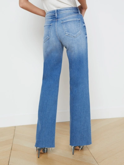L Agence Danica High Rise Cropped Wide Leg Jean In Reno In Hayward